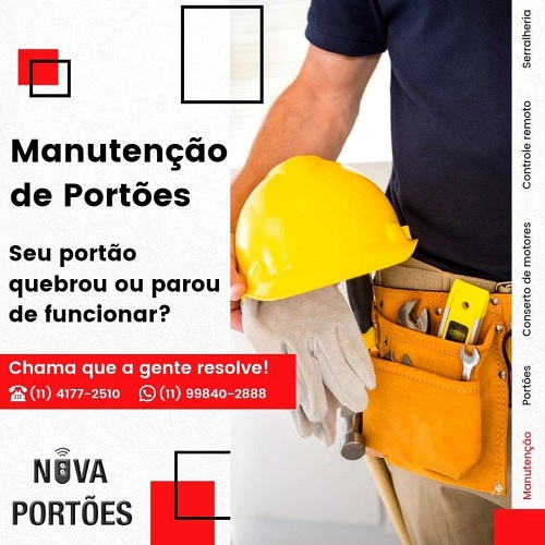 Manutenção de portão automático no jardim consórcio