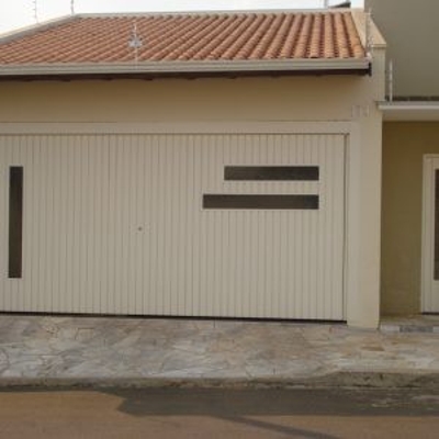Portão automático garagem basculante
